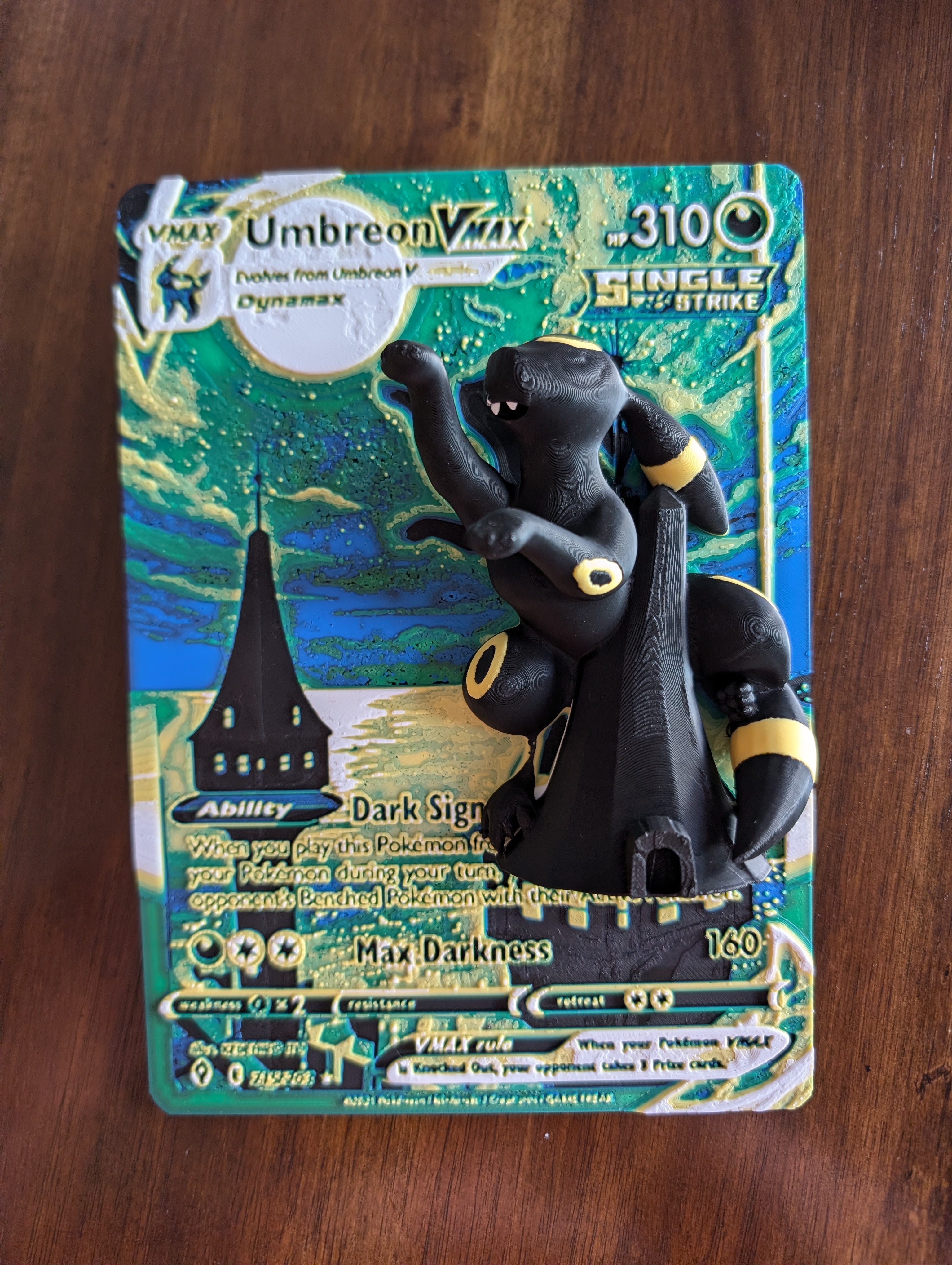Oversized Pokemon Card Umbreon VMAX Hueforge - Free 3D Print Model -  MakerWorld