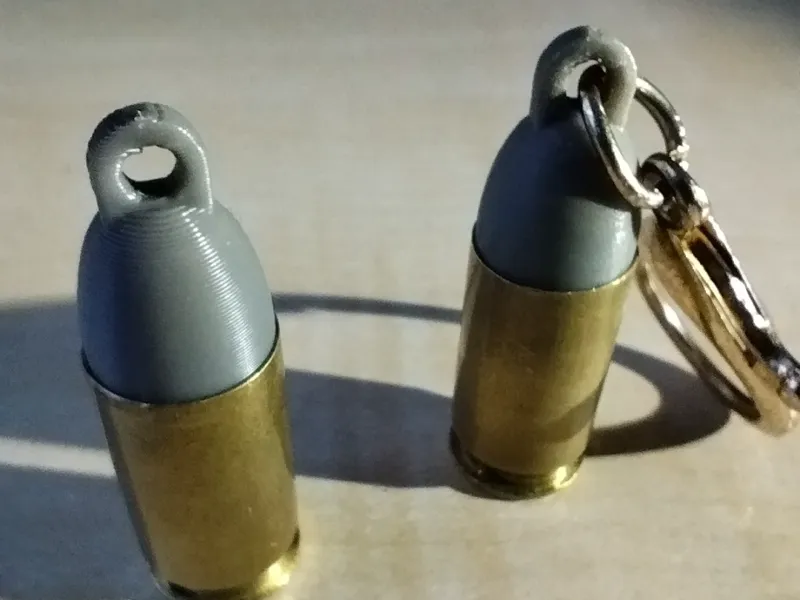 .45 ACP casing keychain