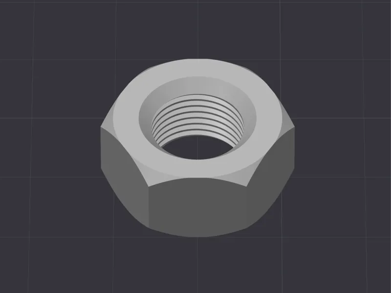 20mm Hex Nut M12x1 GB Metric