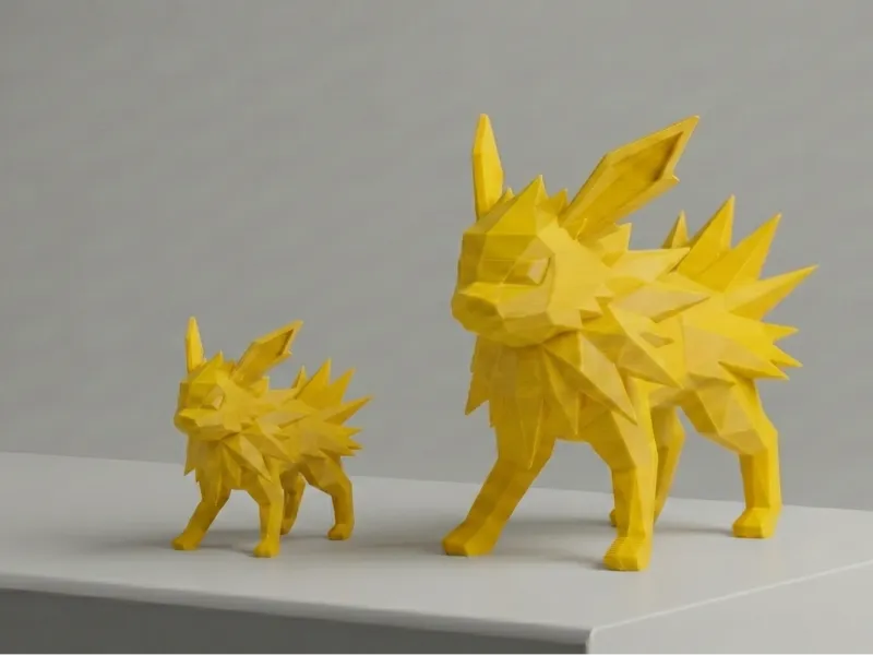 Low Poly Jolteon - Stylized Pokémon Desktop Friend