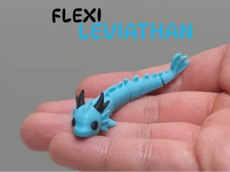 Cute Leviathan | Mythical Sea Serpent 3D Model