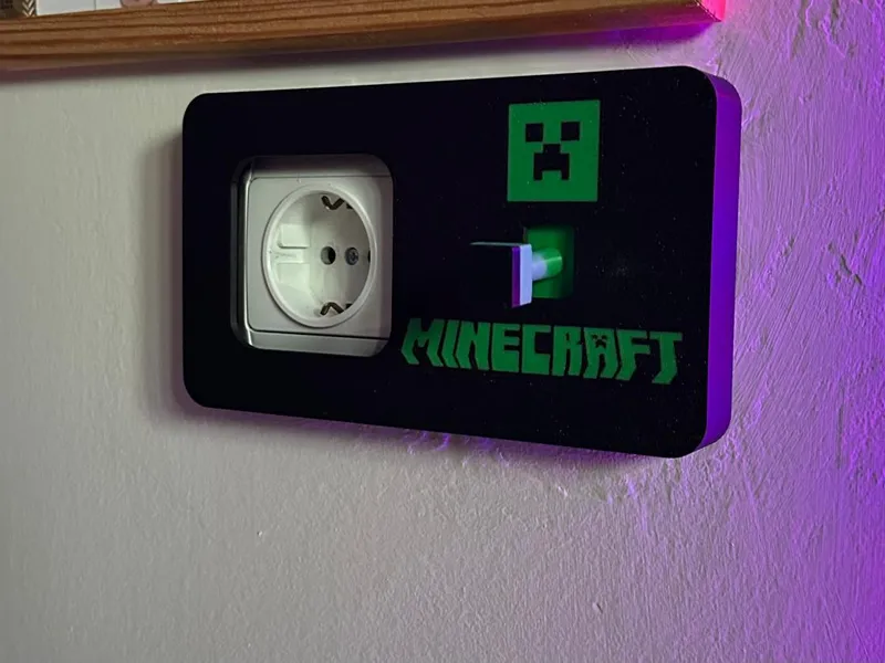 Minecraft Themed Decorative Socket & Switch Cover
