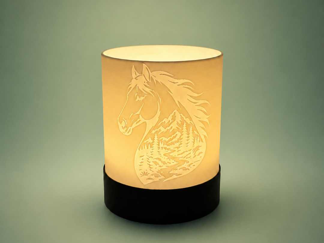 Majestic Horse Mountain Tealight & LED Lamp