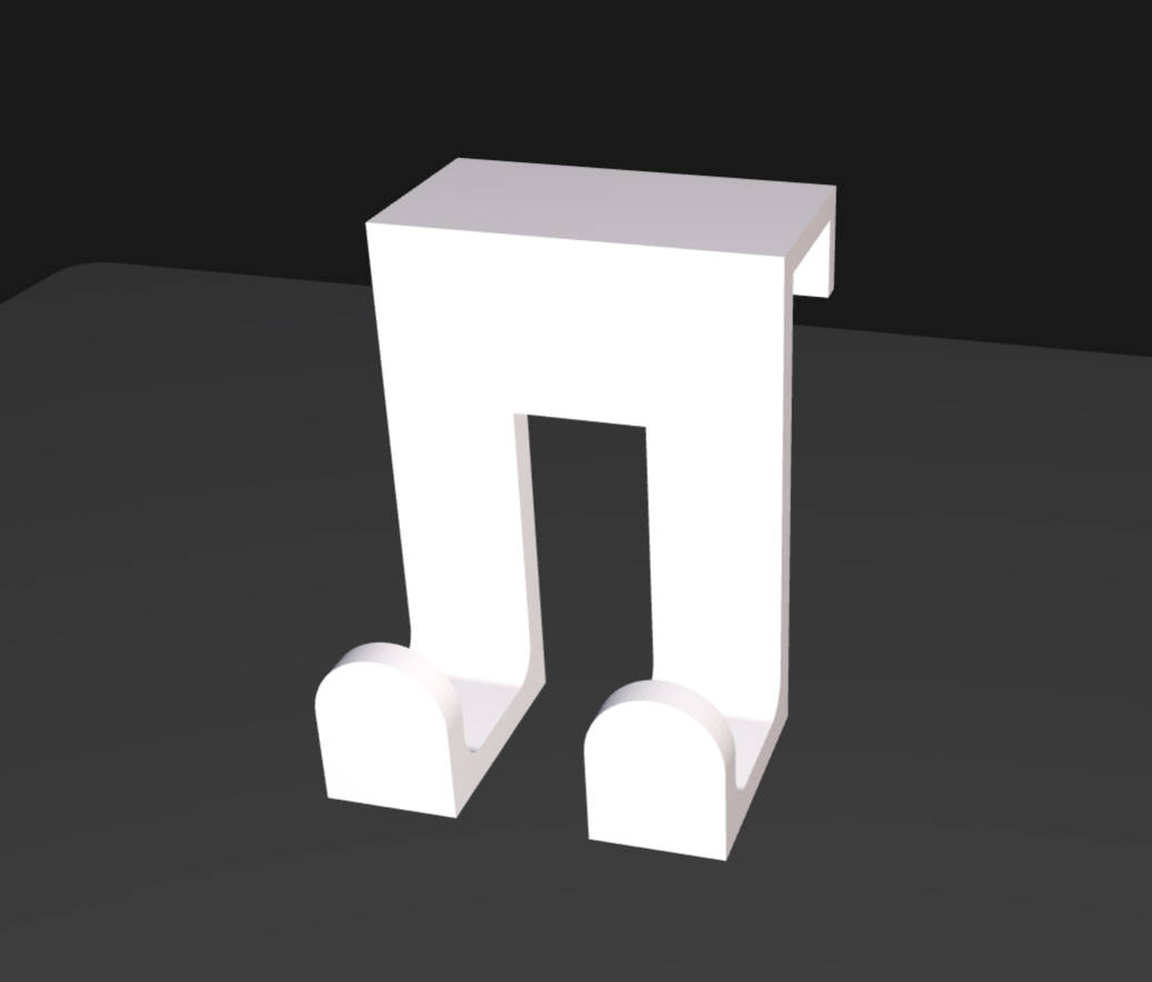 Miniatura 2 do modelo 3D Parametric Over-the-Door Hook