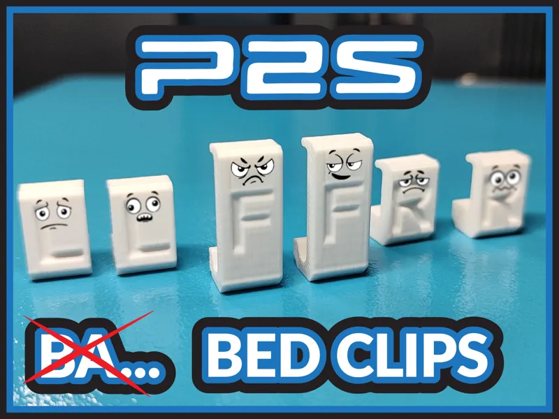 Bambu P2S Bed clips