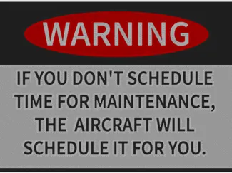 Aircraft Maintenance Warning