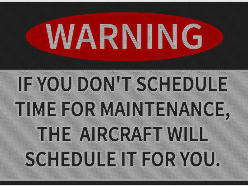 Aircraft Maintenance Warning