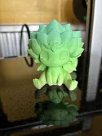 Figurine dragon fleuri — style anime — photo 6