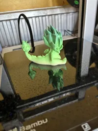 Figurine dragon fleuri — style anime — photo 4