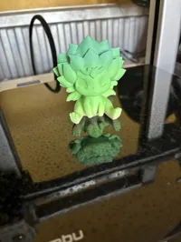 Figurine dragon fleuri — style anime — photo 5