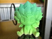 Figurine dragon fleuri — style anime — photo 1