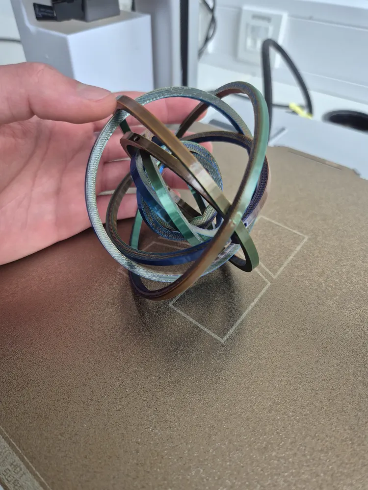 Articulated Gyro Fidget Rings 9 Circles without AMS - Free 3D Print ...
