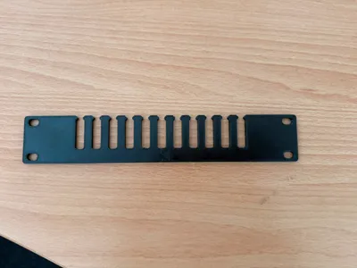 1U Cable Comb Panel for 10" Mini Racks