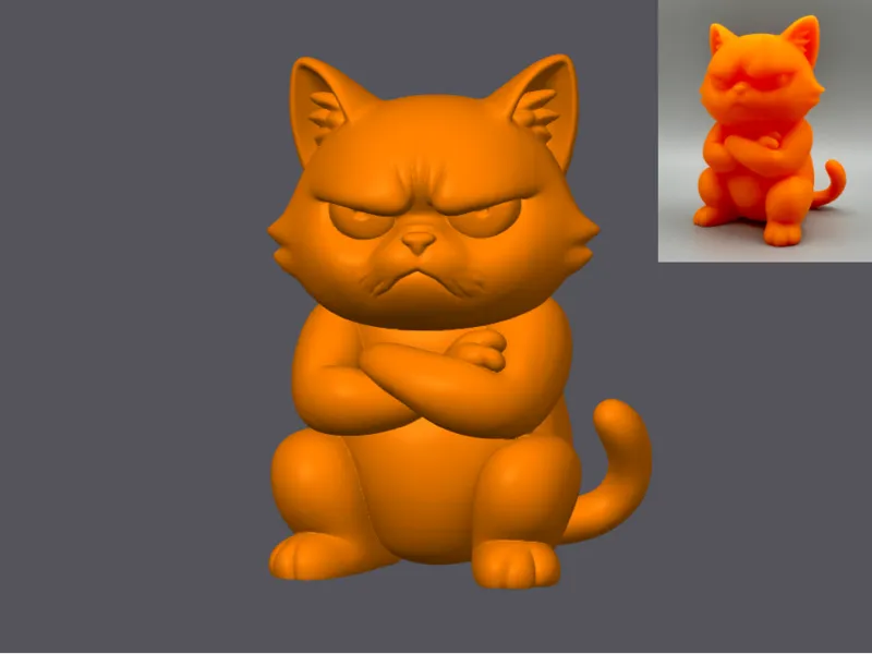 Judge Cat – Grumpy Cross-Arms Kitty Desk Figurine