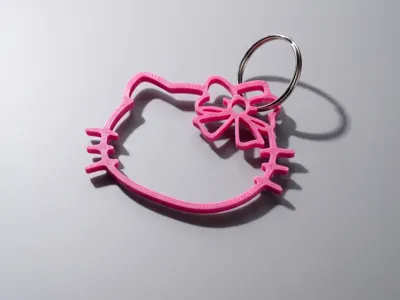 Hello Kitty 2D Charm Keychain 