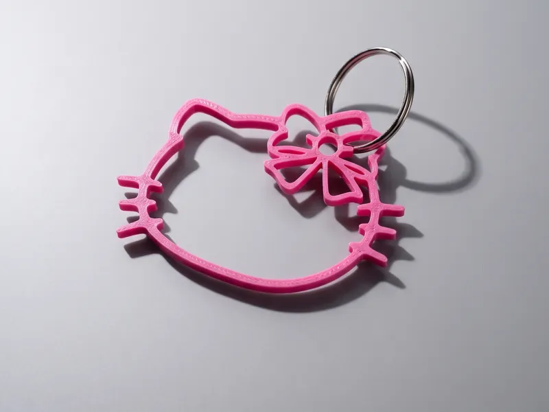 Hello Kitty 2D Charm Keychain 
