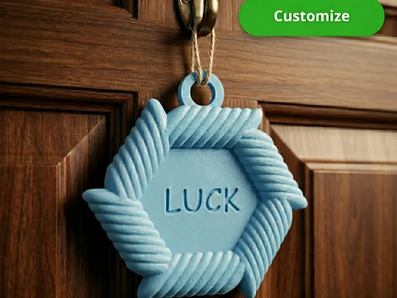 Customizable Door Sign with Rope