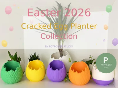Easter Cracked Egg Planter Collection