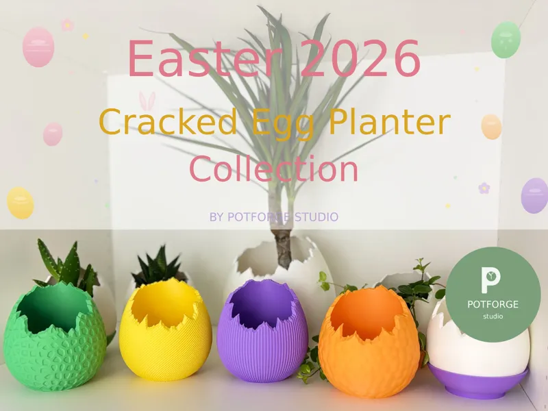 Easter Cracked Egg Planter Collection