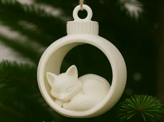 Der kleine Kuschelfuchs - Weihnachtsbaumkugel