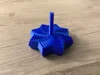 Fidget star with a handle 0.2mm layer, 2 walls, 15% infill