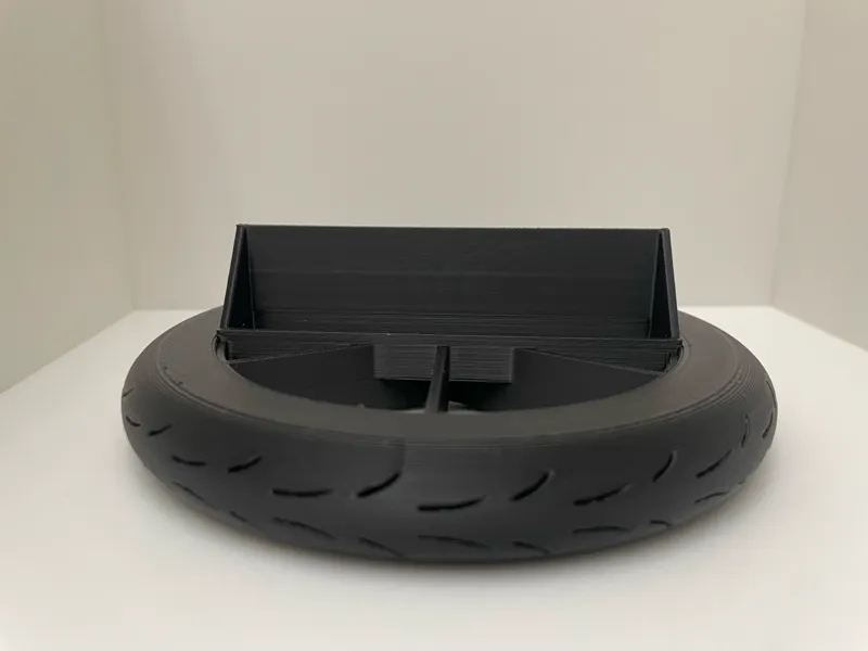 Motorcycle wheel & tire Business Card holder