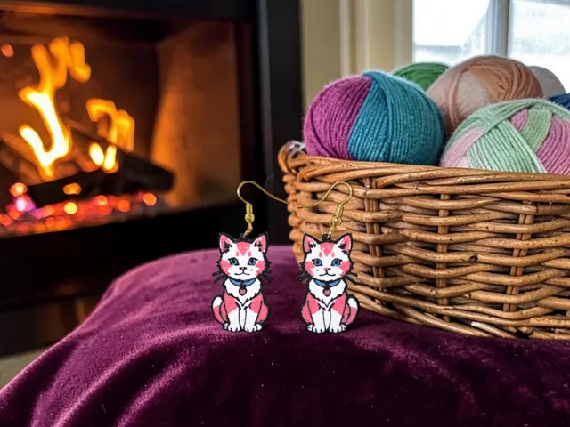 Wonderful kitten earrings