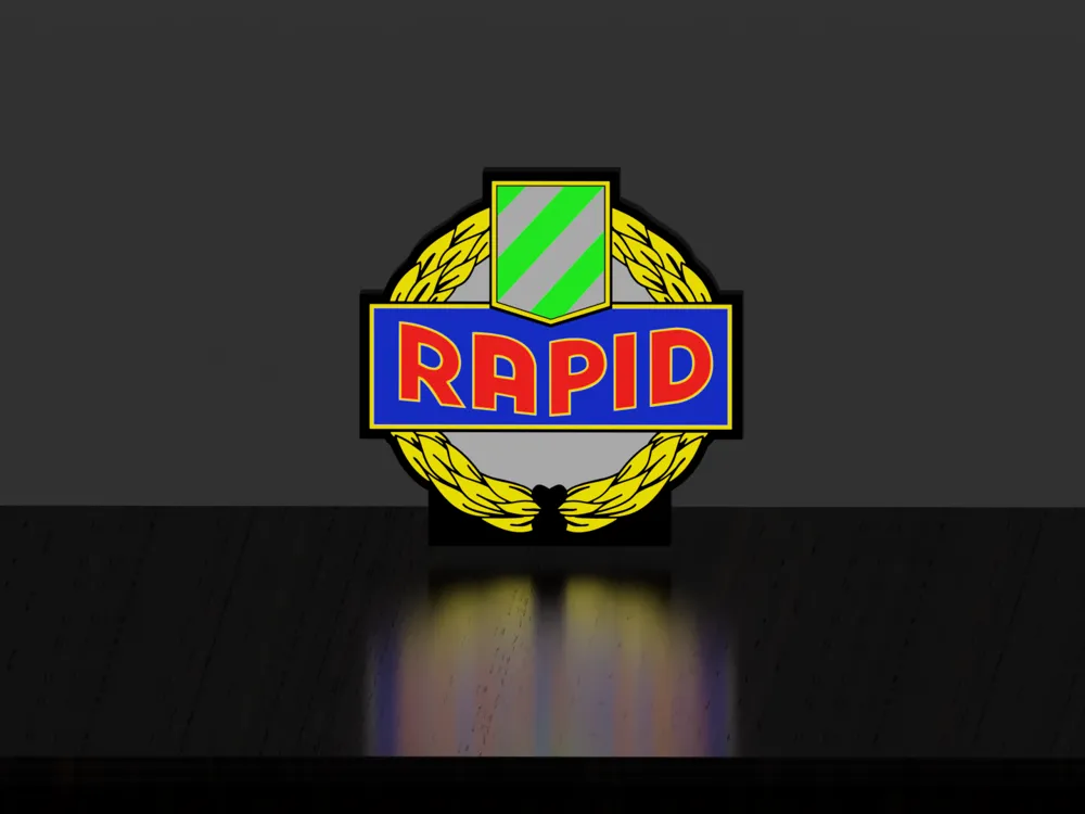 SK Rapid Wien Lightbox - Free 3D Print Model - MakerWorld