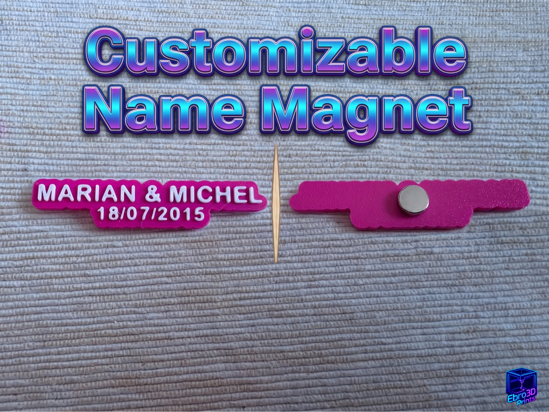 Customizable Magnet Name Generator