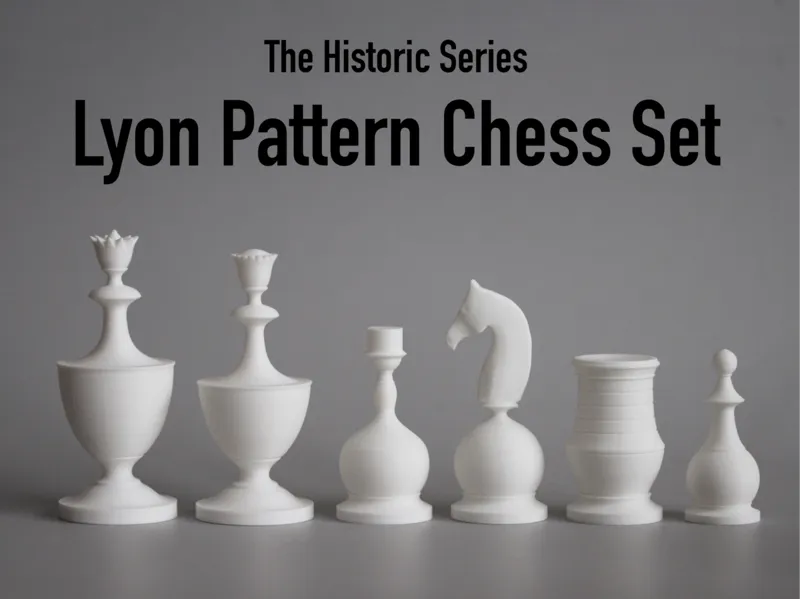 Lyon Pattern Chess Set Reproduction, 1780's-1820's