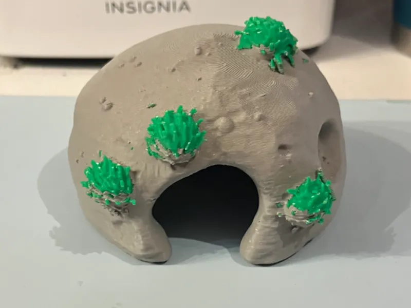 Rock Cave with plants