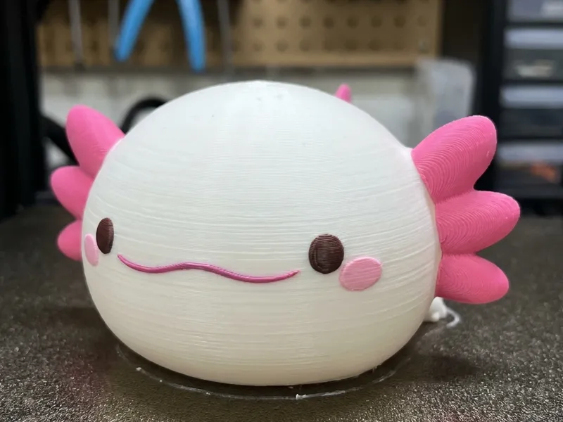 Cute Axolotl Figurine - Multi-Color FDM