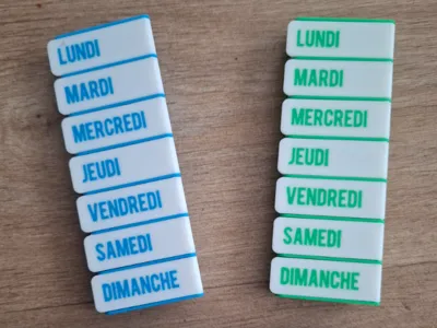 Weekly Pill Organizer – French Version
