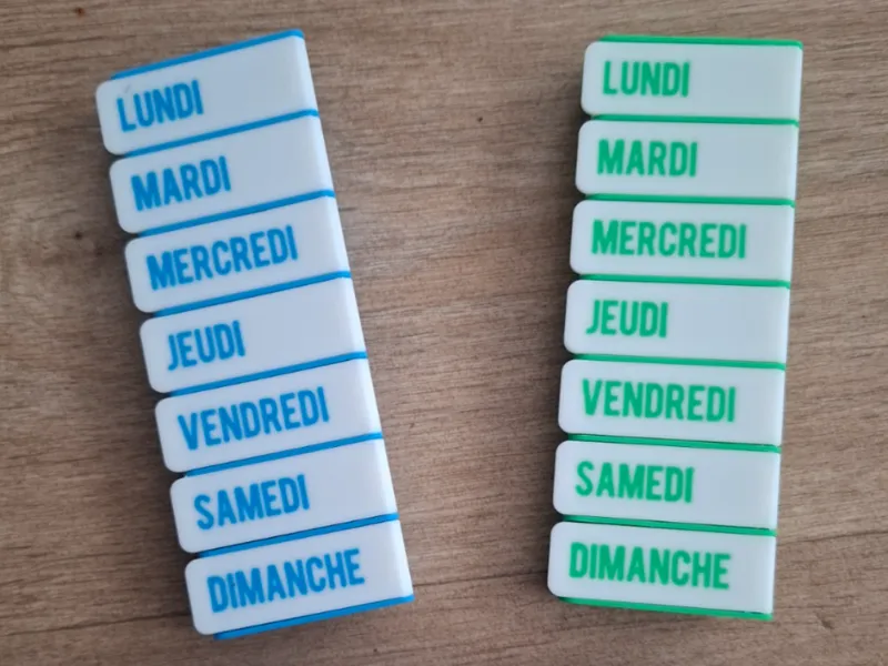 Pilulier hebdomadaire – Version française