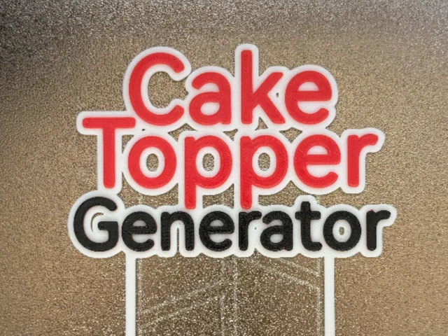 Cake Topper Generator