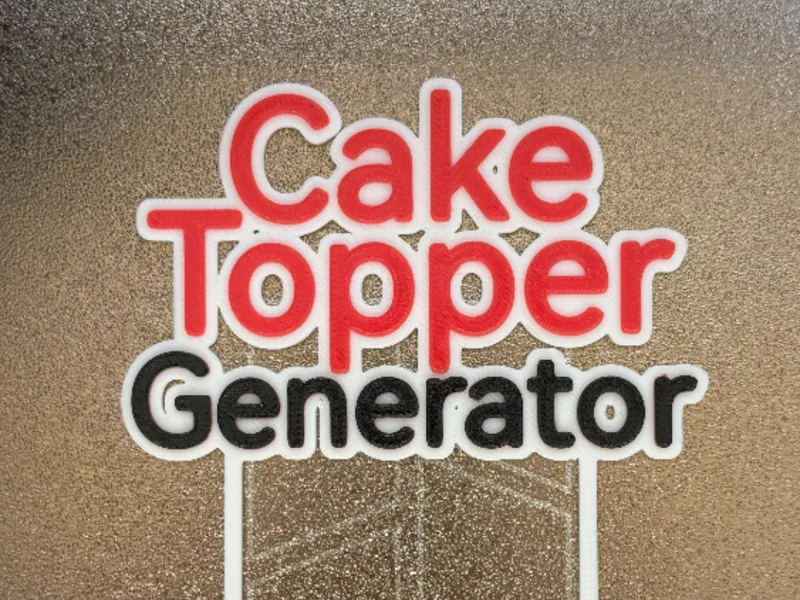 Cake Topper Generator