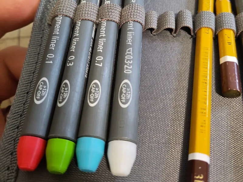 Storing Caps - Steadtler Pigment Liner (<1g)