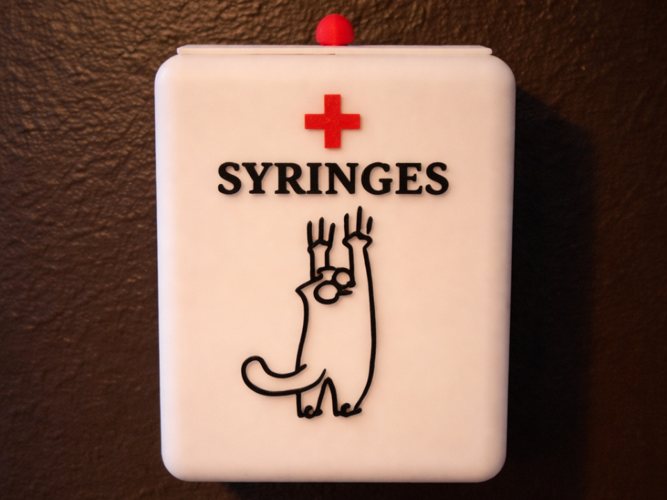 Sharps Container with 3M Wall Mount