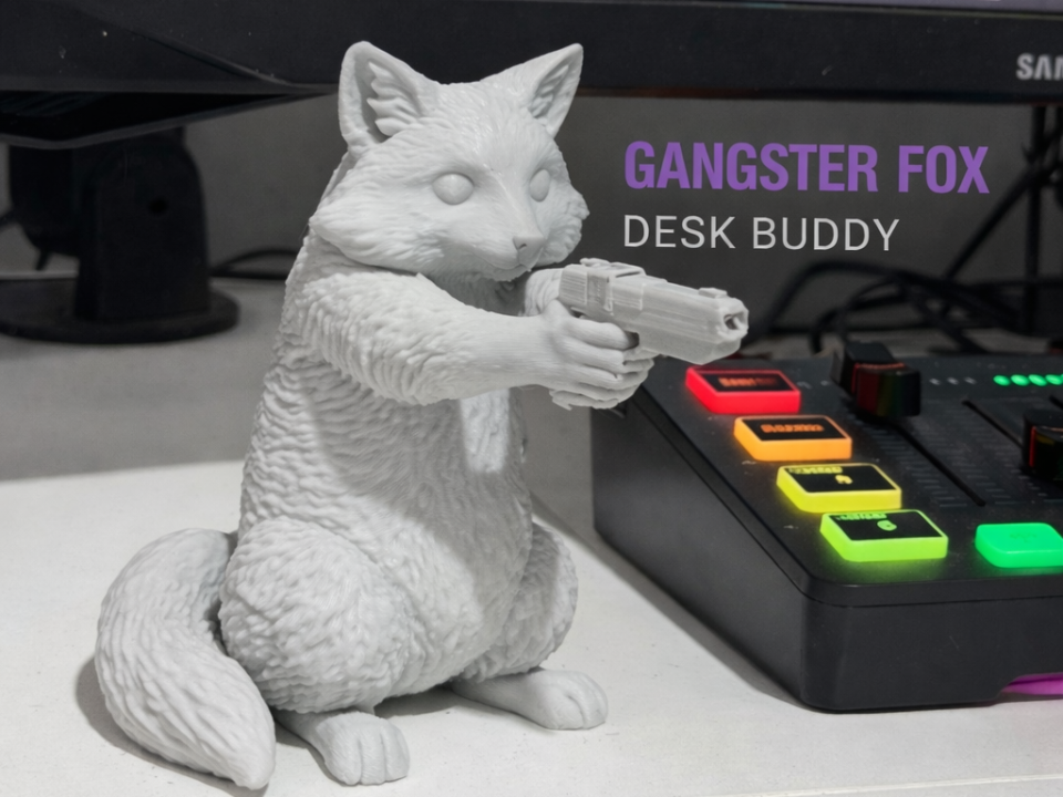 Gangster Fox Desk Buddy