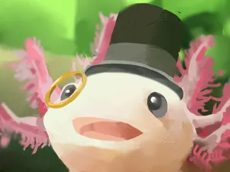 Axolotl keychain
