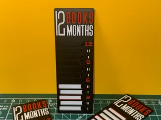 12 Books in 12 Months - Bookmark
