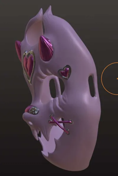 Heart mask by Carlyion MakerWorld: Download Free 3D Models