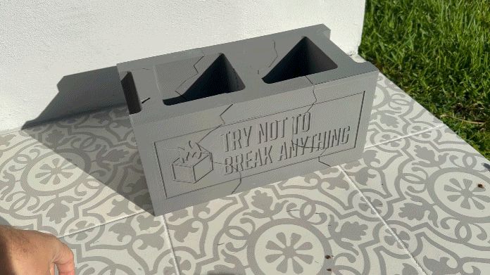 Breakable Cinderblock (TNTBA x Hatchbox)