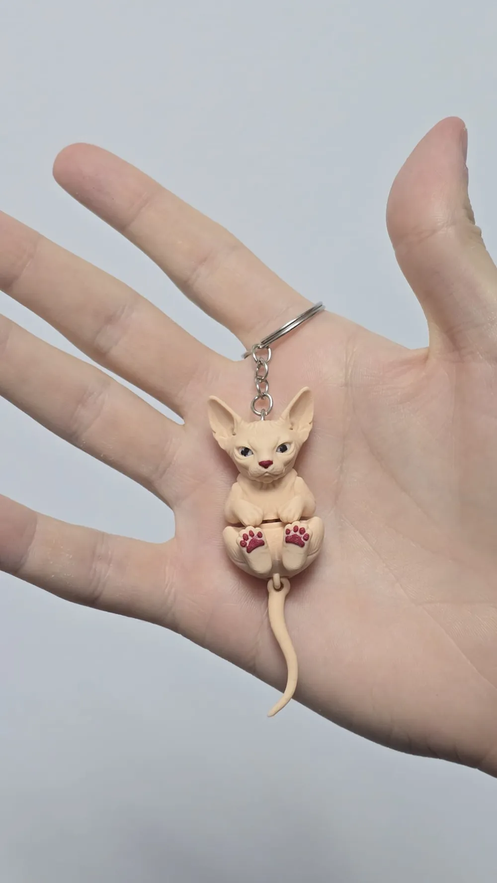 Sphynx Cat Keychain | Articulated Figurine - Free 3D Print Model ...