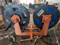 2 plates - less filament - 0.2mm layer, 2 walls, 8% infill