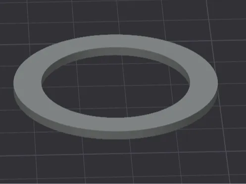 Gasket 44x32x2 mm for plumbing