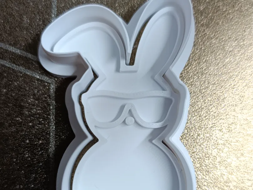 Easter cool bunny cookie cutter - Free 3D Print Model - MakerWorld