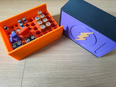 Battery Box with Lid v2: Modular 