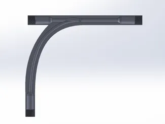 PTFE tube splitter (No hardware needed)