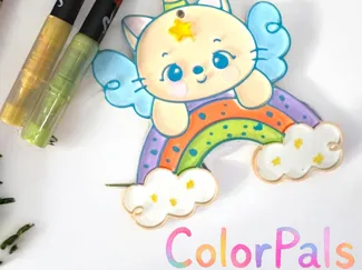 Cat Unicorn - ColorPals - Coloring for kids